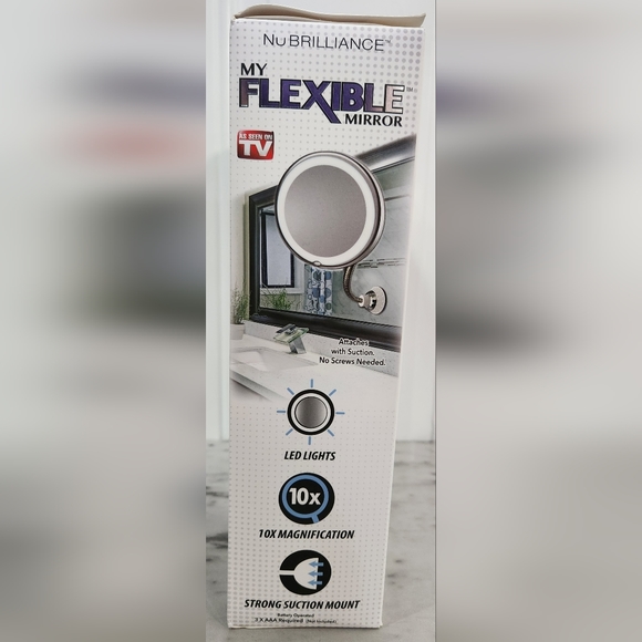 NIB NuBrilliance Flexible light up 10x mirror - Picture 2 of 5